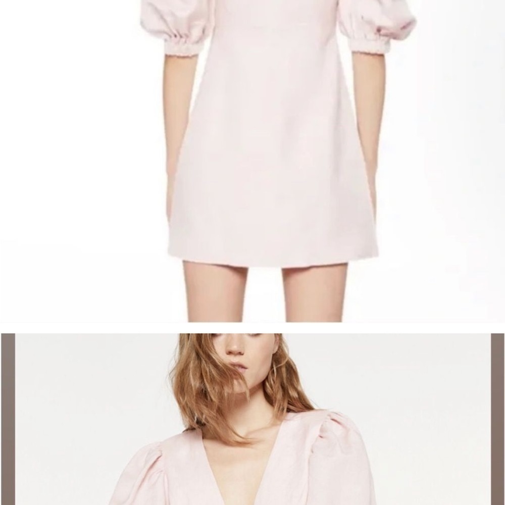 NWT - Bardot Talullah Mini Button Front
Linen Ble… - image 2